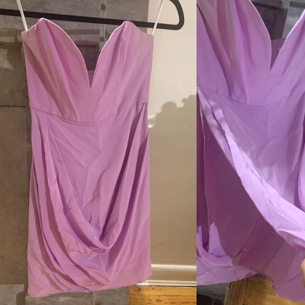 Zimmermann Draped Silk Strapless Tulip Dress